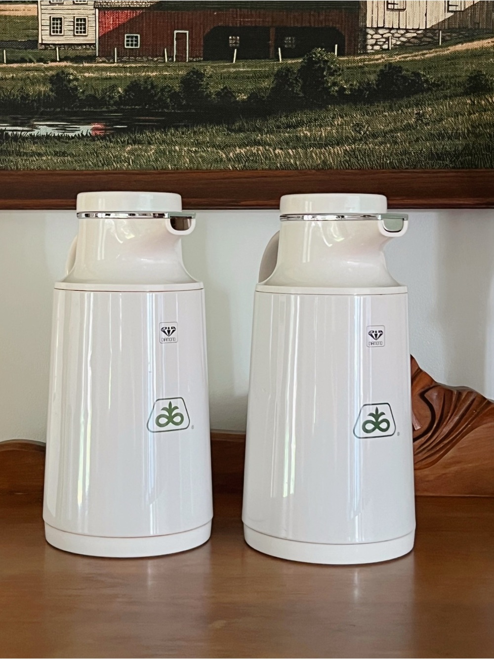 2 Vintage Pioneer Vacuum Insulated Carafes